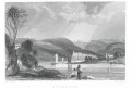 Děčín, oceloryt, 1850