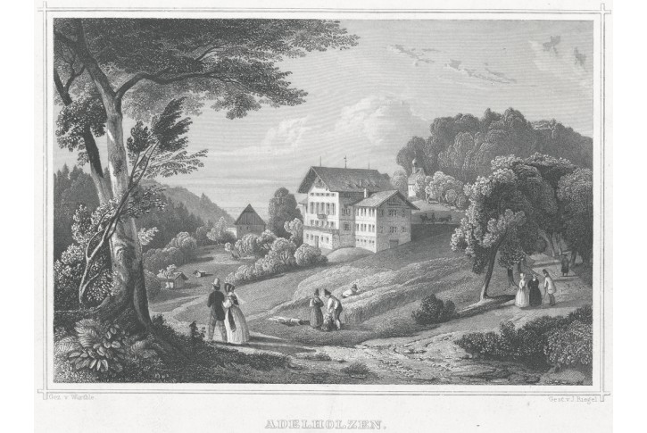 Adelholzen, oceloryt, 1850