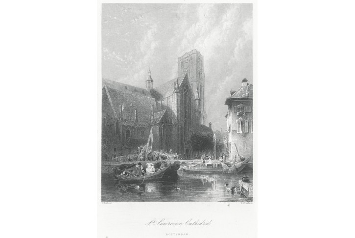 Rotterdam Laurenskerk, oceloryt, (1860)