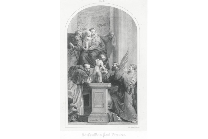 Svatá rodina, Engelmann, litografie, (1830)