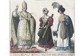 Papež Italie, Goedsche, kolor. litografie,1840