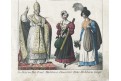 Papež Italie, Goedsche, kolor. litografie,1840