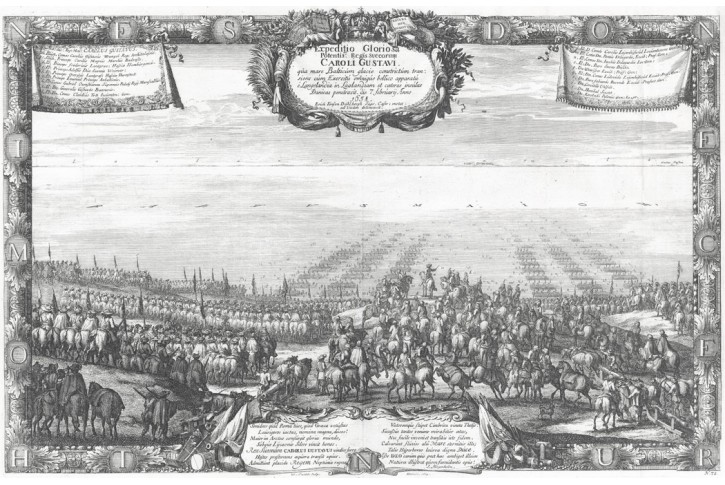 Haderslev bitva, Puffendorf, mědiryt, 1697