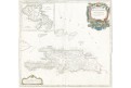 Vaugondy, Martinique, mědiryt 1753
