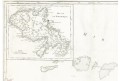 Vaugondy, Martinique, mědiryt 1753