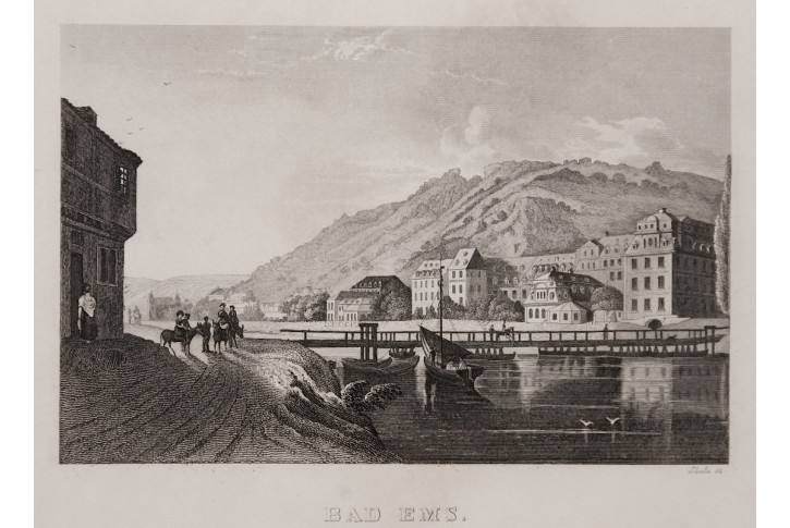 Bad Ems, Haase , oceloryt, 1850