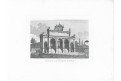 Roma Fontana Paola, oceloryt, 1840