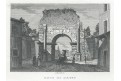 Roma Arco di Druso, oceloryt, 1840