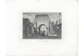 Roma Arco di Druso, oceloryt, 1840