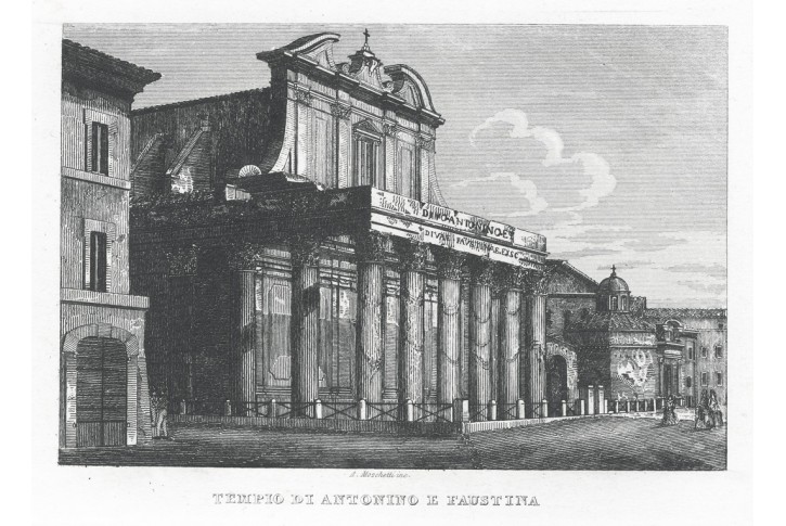 Roma Antonio e Faustina, oceloryt, 1840