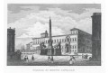 Roma Monte Cavallo, oceloryt, 1840