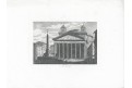 Roma Pantheon, oceloryt, 1840