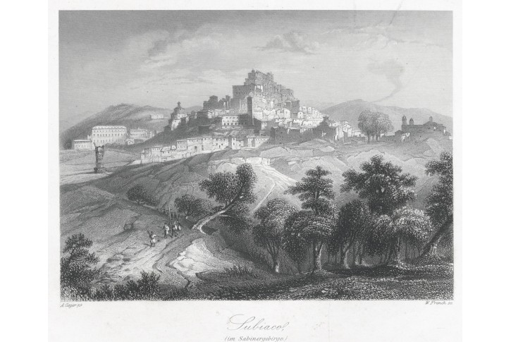 Subiaco, Payne, oceloryt 1860
