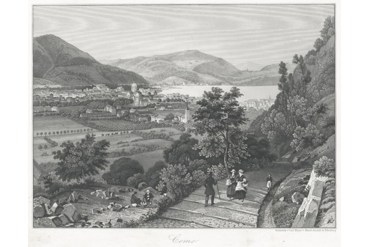 Como, Mayer, oceloryt, 1848