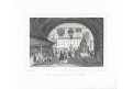 Trieste náměstí, Schimmer, oceloryt, 1842