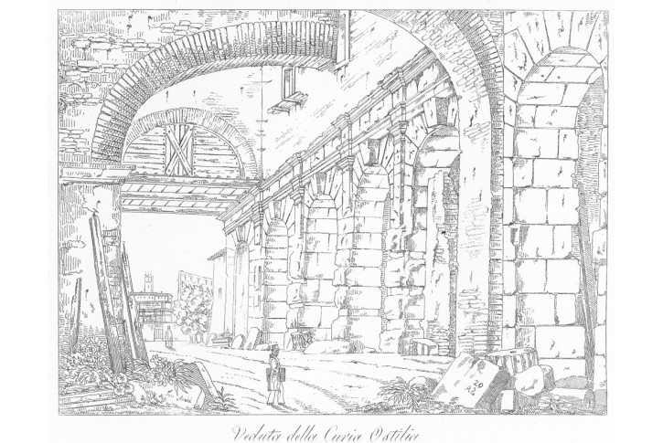 Roma Curia Hostilia, Antonelli, lept, (1830)