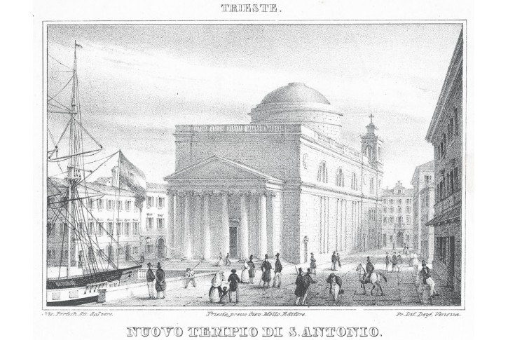 Trieste S. Antonio, litografie, (1830)
