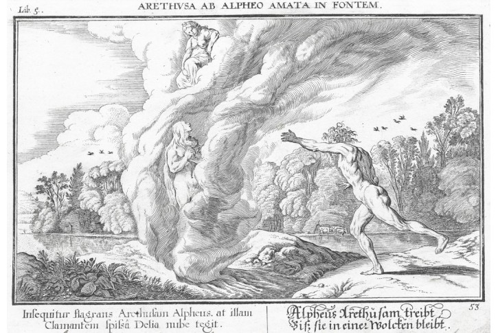 Baur W., Artheusa se mění ,, mědiryt, 1703
