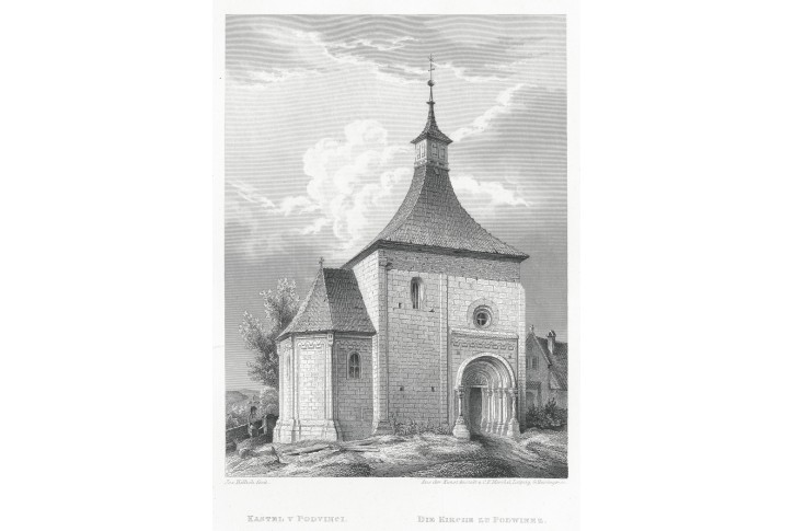 Podvinec, Mikovec, oceloryt 1860