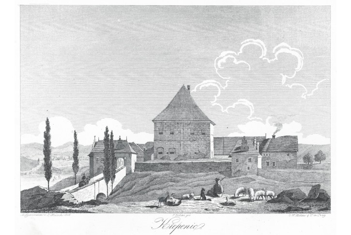 Křepenice, Heber , litografie, 1846