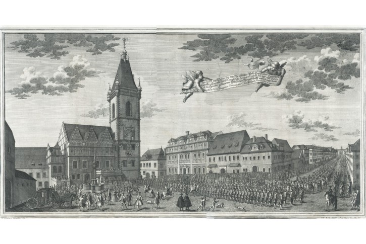 Praha Nové Město, Ramhoffsky , mědiryt 1743