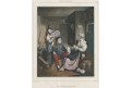 Voják v bezpečí, kolor. litografie, (1840)