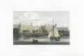 London Custom House, oceloryt, 1814