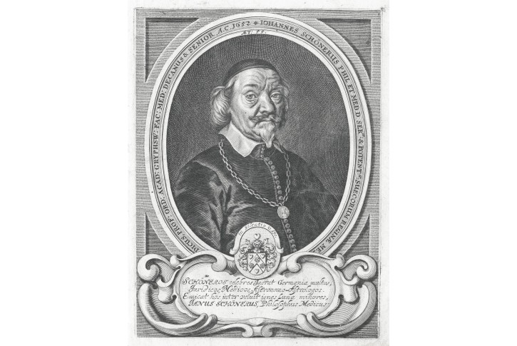 Schoner Johannes mladší , mědiryt, (1660)