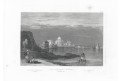 Taj Mahal Indie, Meyer, oceloryt, 1850