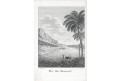 Galilejské jezero, mědiryt, (1820)
