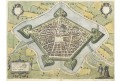 Hesdin, Braun Hogenberg., kolor. mědiryt, 1594
