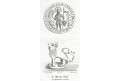 Pečet svatováclavskái, litografie, 1852