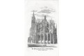 Praha Sv. Vít,  litografie, 1852