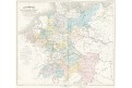 Allemagne guerres L'Autriche - Prusse, lith, 1876