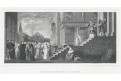 Uvedení Marie do chrámu,  Payne, oceloryt, (1860)