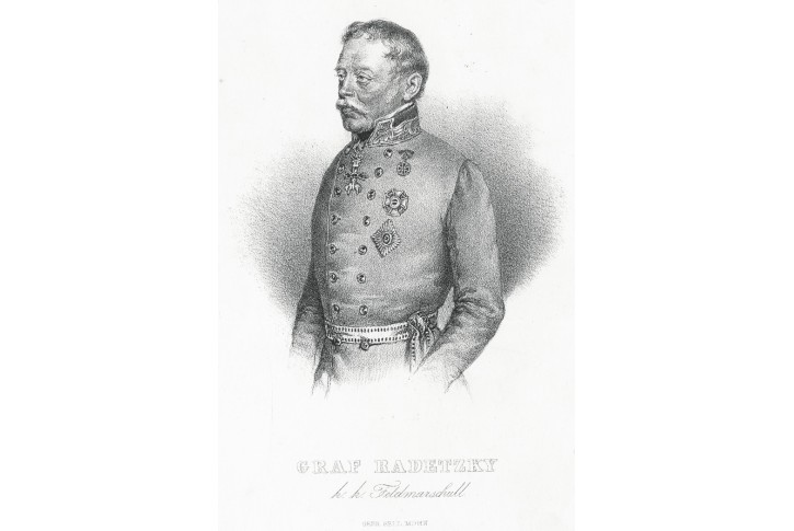 Radecký maršál, Mohn, litografie, (1840)