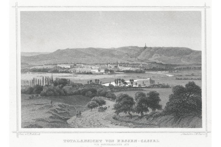 Cassel Hessen, Rohbock, oceloryt 1860