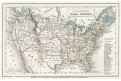 Nord America, Meyer, kolor. oceloryt 1848