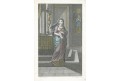 Dívka, Schnorr - Blaschke, kolor. mědiryt, (1810)