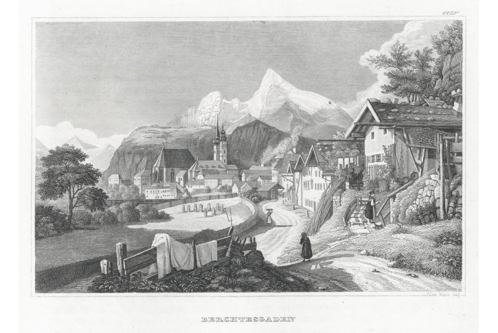 Berchtesgaden, Meyer, oceloryt, 1850