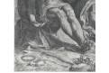  Pieta, Veronese - Carracci, mědiryt, 1582