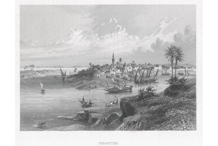Chartum,  Meyer, oceloryt, (1850)