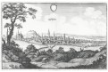 Slaný, Merian, mědiryt, 1650