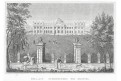 Brusel Schoenberg palác, Strahlheim, mědiryt, 1836