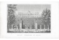 Brusel Schoenberg palác, Strahlheim, mědiryt, 1836