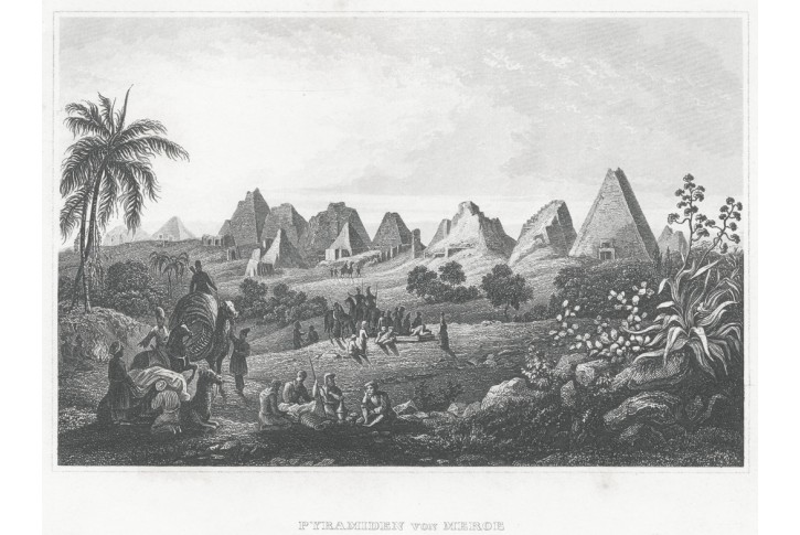 Meroe Sudan, Meyer, oceloryt, 1850