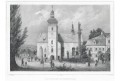 Vrchlabí Sv. Vavřinec, Semmler, litografie, 1845