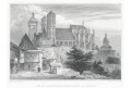 Kolín sv. Bartoloměj, Lange, oceloryt, 1842