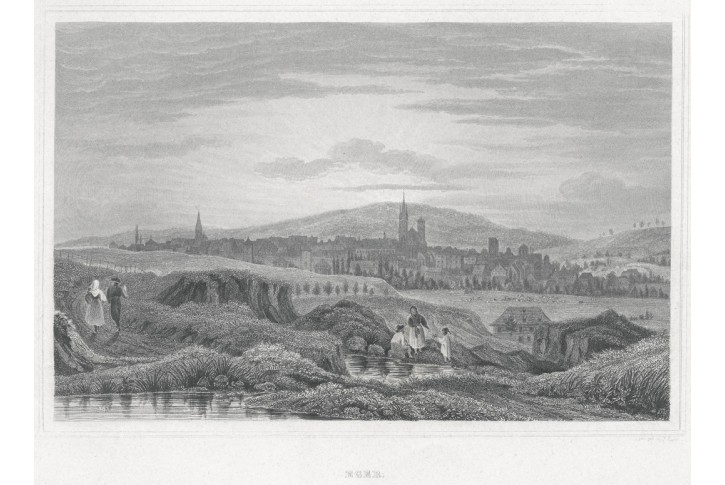Cheb, Lange, oceloryt, 1842