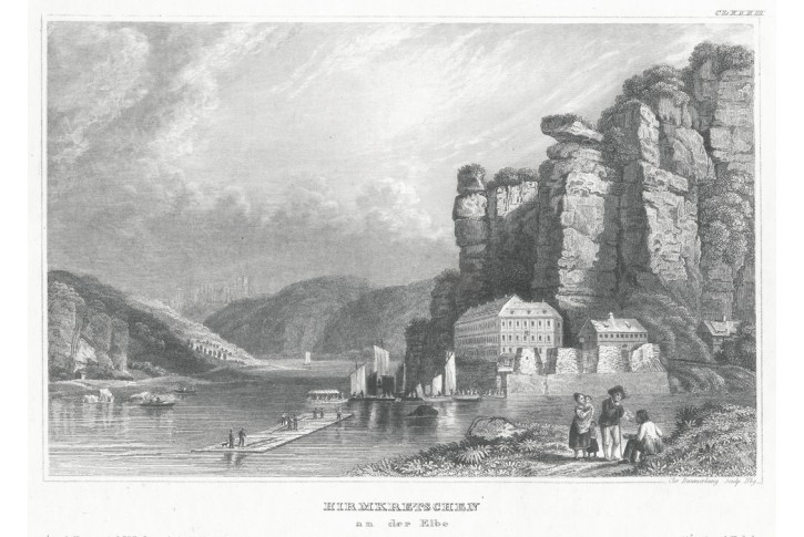 Hřensko, Meyer, oceloryt, 1850
